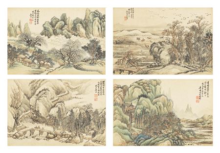 Landscapes After Old Masters, 1908 by Jun Jiang - Auction record, sale price, and art valuation. Compare with similar artists and explore comparable artworks.
