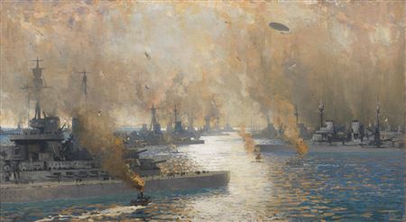 The German Fleet After Surrender - Firth of Forth 21 November 1918