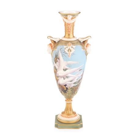 A ROYAL WORCESTER VASE by Charles Henry Clifford Baldwyn - Auction record, sale price, and art valuation. Compare with similar artists and explore comparable artworks.