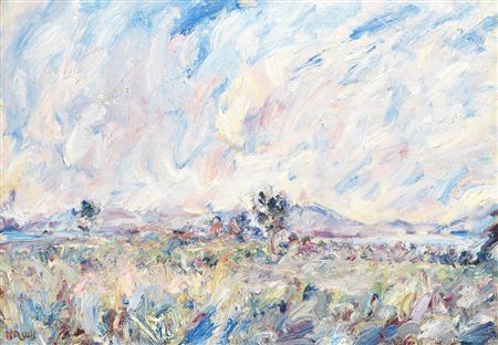 Grand paysage avec arbre
