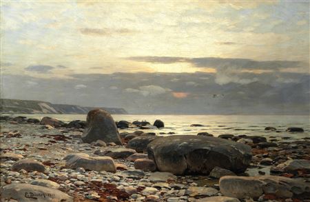 Sunset over the coast