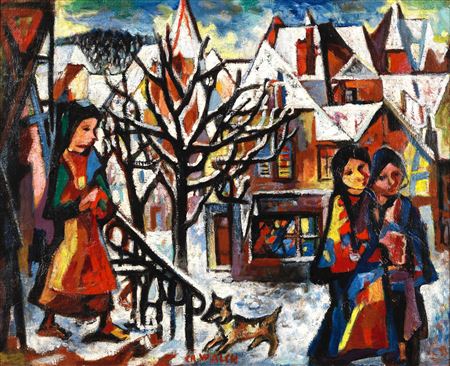 A town in winter