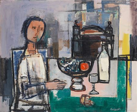 Nature morte au garcon by Georges Goldkorn - Auction record, sale price, and art valuation. Compare with similar artists and explore comparable artworks.