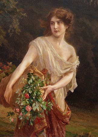 Gathering flowers