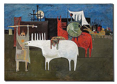 Sample artwork by Kadhim Hayder (1932 - 1985), known for painting - View similar artists and auction records