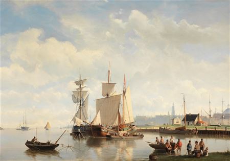The harbour at Amsterdam