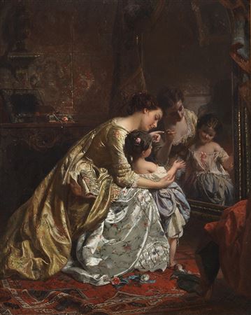 At the mirror