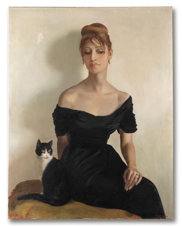 Sample artwork by Anna Katrina Zinkeisen (1901 - 1976), known for realistic portraits, large-scale murals, and medical illustrations during world war ii - View similar artists and auction records