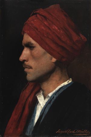 Portrait of a man in profile