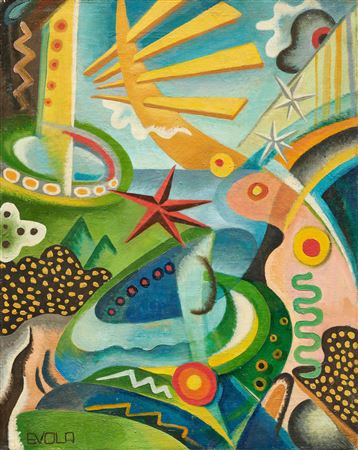 Sample artwork by Julius Evola (1898 - 1974), known for painting - View similar artists and auction records