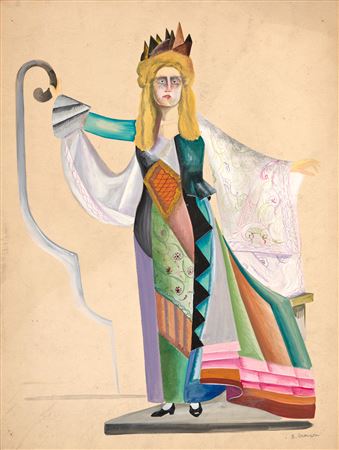 Three costume designs for 1924 production of S. Ansky's play Tog un nakht ('Day and Night') two works