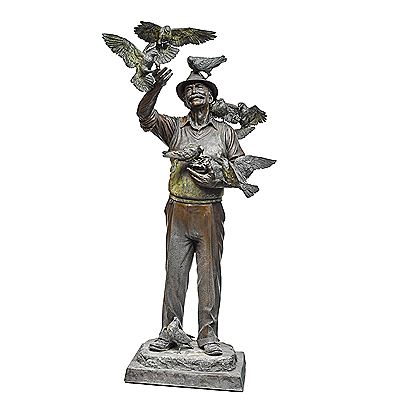 Sample artwork by George Wayne Lundeen (Born 1948), known for life size historical figure sculpture - View similar artists and auction records