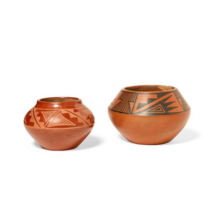 Two pottery jars