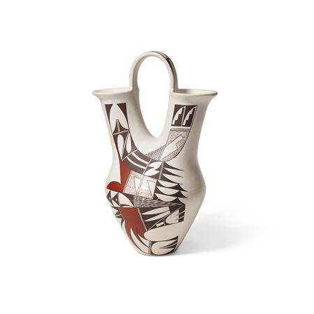 A FROG WOMAN (JOY NAVASIE) WEDDING VASE by Joy Navasie - Auction record, sale price, and art valuation. Compare with similar artists and explore comparable artworks.