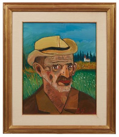 Autoritratto by Antonio Ligabue - Auction record, sale price, and art valuation. Compare with similar artists and explore comparable artworks.
