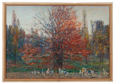 Personaggi in un parco by Guido Cinotti - Auction record, sale price, and art valuation. Compare with similar artists and explore comparable artworks.