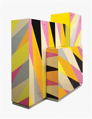 Three "Sannio" bookcases
