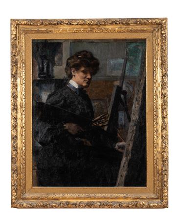 The artist in his studio