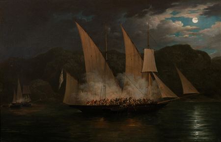 Naval battle in the Archipelago, January 31, 1825