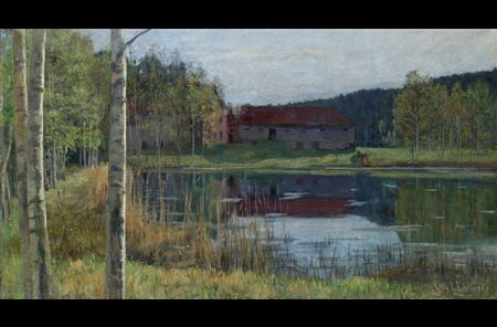 Sample artwork by Kitty Kielland (1843 - 1914), known for landscape painting - View similar artists and auction records