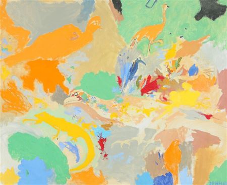 Abstractions with animals. by Jens Peter Helge Hansen - Auction record, sale price, and art valuation. Compare with similar artists and explore comparable artworks.