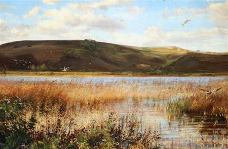 Landscape with a lake