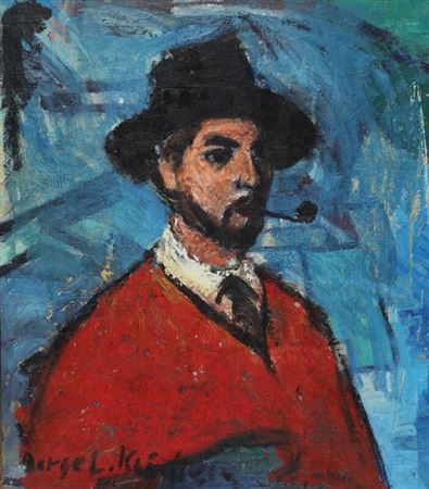Self portrait. by Borge L Knudsen - Auction record, sale price, and art valuation. Compare with similar artists and explore comparable artworks.