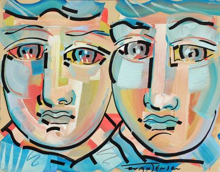 Composition with faces