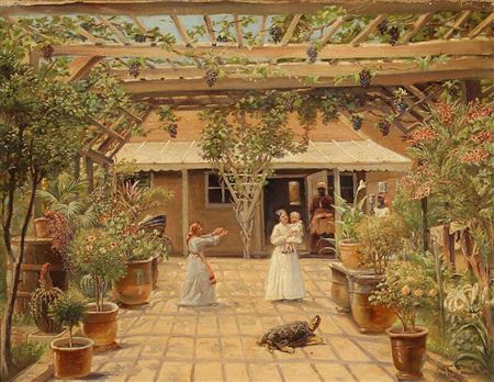 Fra familien [...]s have, Sankt Thomas”. From a garden, St. Thomas by Frederick Mayer Visby - Auction record, sale price, and art valuation. Compare with similar artists and explore comparable artworks.