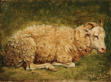 Study of a lying sheep by Carlo Dalgas - Auction record, sale price, and art valuation. Compare with similar artists and explore comparable artworks.