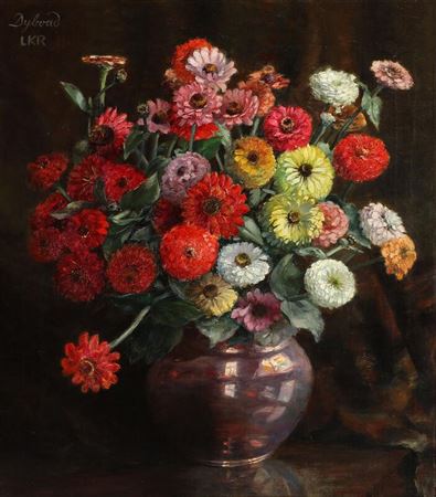 Still life with flowers in a vase