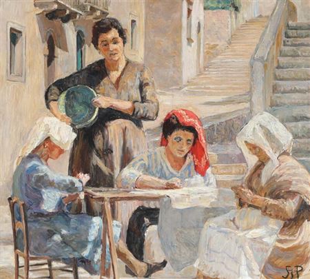 Working women in Taormina.