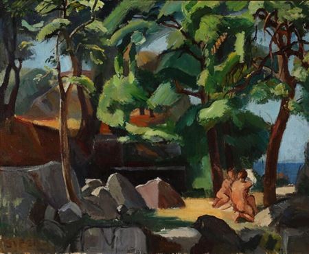 Landscape with figures
