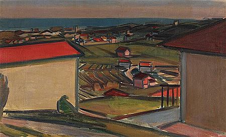 Landscape from Cagnes Sur Mer.