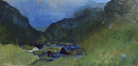 Landscape, Saksun, the Faroe Islands