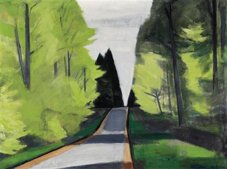 Road through a forest by Thorvald Hagedorn-Olsen - Auction record, sale price, and art valuation. Compare with similar artists and explore comparable artworks.
