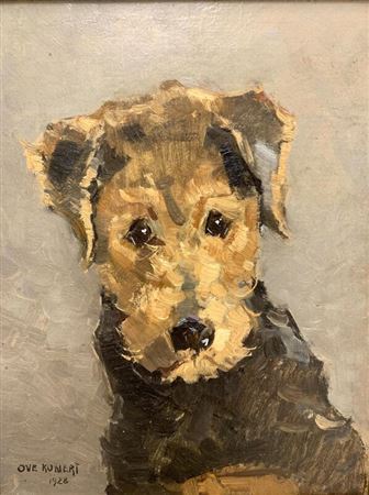 Dog portrait. by Ove Kunert - Auction record, sale price, and art valuation. Compare with similar artists and explore comparable artworks.