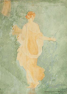 Study of the fresco “Flora” “Flora” from Villa Arianna in Stabiae