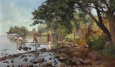 At the washing place at Sørup near Fredensborg Castle