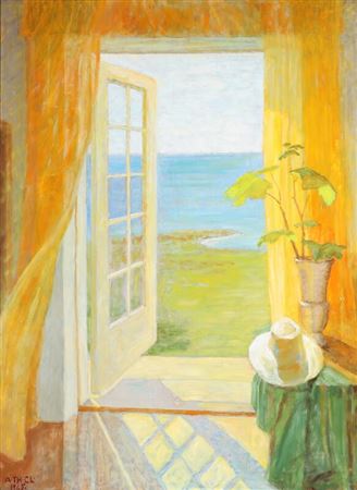 View through doorway by Augusta Thejll Clemmensen - Auction record, sale price, and art valuation. Compare with similar artists and explore comparable artworks.