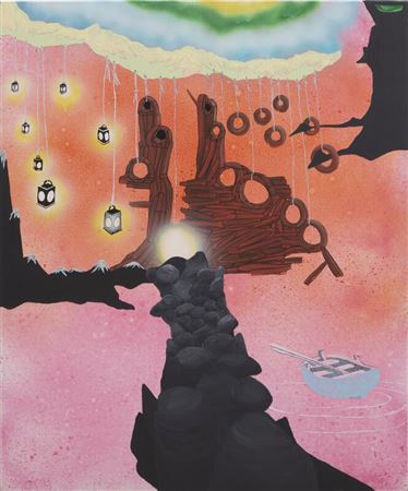 Sample artwork by Karin Kaster (Born 1975), known for painting - View similar artists and auction records
