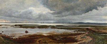 “Stemning. Motiv fra Saltholmen.” (A mood. A view of Saltholmen) by Holger Topp Pedersen - Auction record, sale price, and art valuation. Compare with similar artists and explore comparable artworks.
