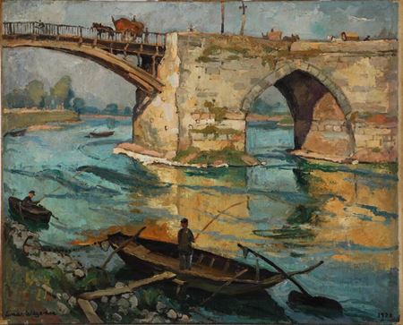 A bridge over the Loire River by Einar Wegener - Auction record, sale price, and art valuation. Compare with similar artists and explore comparable artworks.