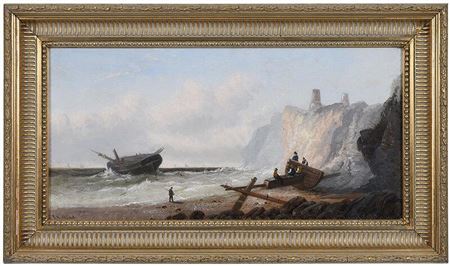 Shipwreck by Cliffs