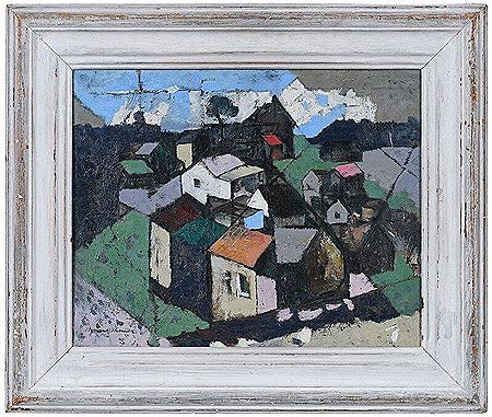On This Hill #1, 1949 by Howard Wilber Thomas - Auction record, sale price, and art valuation. Compare with similar artists and explore comparable artworks.