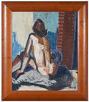 Nude with Purple Fan, 1951