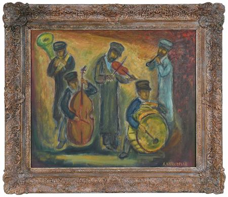 The Band by Simon Natan Karczmar - Auction record, sale price, and art valuation. Compare with similar artists and explore comparable artworks.