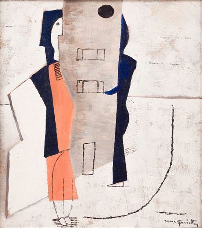 Composition with Maison Guiette, around 1928. by Rene Guiette - Auction record, sale price, and art valuation. Compare with similar artists and explore comparable artworks.