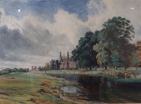 Eton College Chapel from the Thames