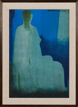 Sample artwork by Max Salmi (1931 - 1995), known for painting - View similar artists and auction records